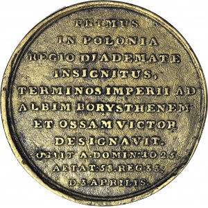 Medal Suity Królewskiej autorstwa Holzhaeussera, Władysław Łokietek, odlew w brązie z huty Białogon