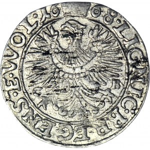 RR-, Silesia, Chrystian of Wallachia, 3 krajcary 1668, Brzeg, smaller disc