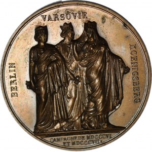 Medal 1807 zajęcie przez Napoleona Berlina, Warszawy i Królewca. Notowany u H.-Cz.