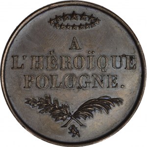 R4, Powstanie Listopadowe, Medal 1831 (lub 1832 - OPIS!!!) Bohaterskiej Polsce,