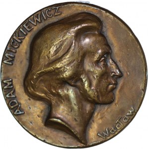 Medal 1898r Wacława Szymanowskiego poświęcony Adamowi Mickiewiczowi