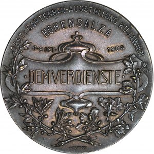 RR-, Medal nagrodowy wystawy ogrodniczej w Inowrocławiu 1906