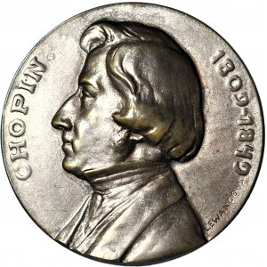 Medal Fryderyk Chopin 1910 roku RRR! bardzo rzadki!
