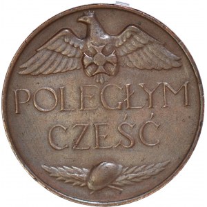 Medal 1920r Poległym Cześć autorstwa Mieczysława Lubelskiego