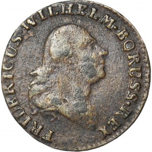 Partition, South Prussia, 1797 B penny, Wroclaw.