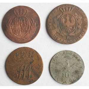 Zabór Pruski, Zestaw czterech monet
