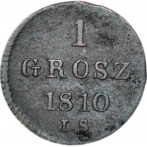 R-, Księstwo Warszawskie, 1 grosz 1810 IS