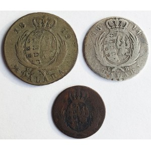 Księstwo Warszawskie, Zestaw trzech monet