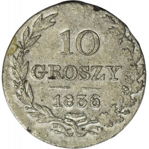 Kingdom of Poland, 10 groszy 1836, rarer vintage