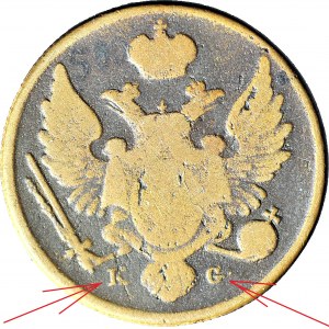 RR-, Królestwo Polskie, 3 grosze 1830 KG, R5