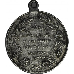 Medal 1929r Kongres Eucharystyczny w Siedlcach – aluminium, NIE NOTOWANY, Strzałkowski notuje tylko brąz RR!