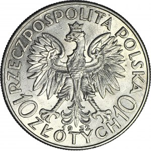 10 złotych 1932, Głowa, Londyn, piękna