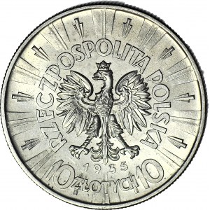 10 złotych 1935, Piłsudski, menniczy