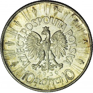 10 złotych 1939, Piłsudski, menniczy, wspaniały