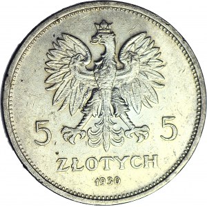 5 złotych 1930, Sztandar, piękny