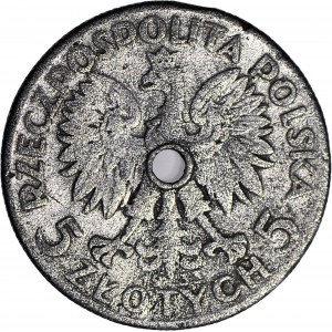 R-, 5 złotych 1933 głowa, fałszerstwo z epoki