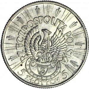 5 złotych 1934, Piłsudski, orzeł strzelecki, menniczy