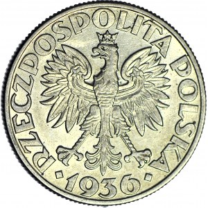 5 złotych 1936 Żaglowiec, piękny