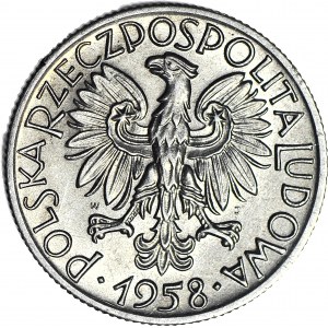5 złotych 1958, Rybak, wąska 8, okołomenniczy