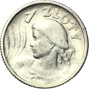 1 złoty 1924, Żniwiarka, róg i pochodnia (Paryż)