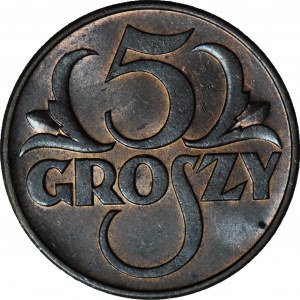 5 groszy 1937, mennicze