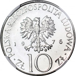 RR-, 10 złotych 1976 Adam Mickiewicz, rzadki w PROOFLIKE