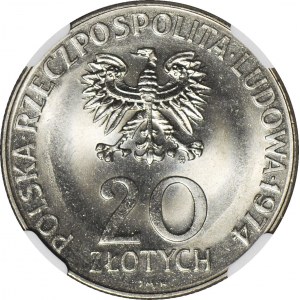 20 złotych 1974, XXV lat RWPG, menniczy