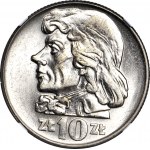 10 złotych 1966 T. Kościuszko, najniższy nakład, menniczy