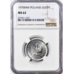 1 złoty 1970, rewers świeży stempel