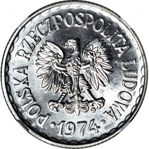 1 złoty 1974, piękne, mennicze