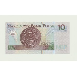 10 złotych 1994, druk TDLR Londyn, AA 0037633