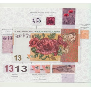 PWPW, banknot promocyjny Demeter, AA0019668, w folderze emisyjnym