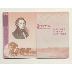 PWPW Paszport studyjny 2008 - Fryderyk Chopin (biometryczny)