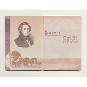 PWPW paszport studyjny 2008 - Fryderyk Chopin