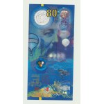 Szwajcaria, Banknot testowy Juliusz Verne 80 w folderze