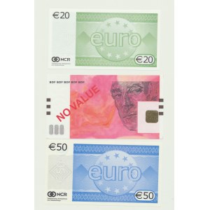 Niemcy, Zestaw 3 banknotów testowych NCR