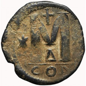 Bizancjum, Justyn I (518-527), Follis, Konstantynopol