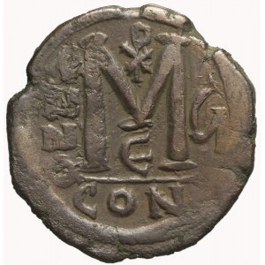 Bizancjum, Justyn II (565-578), Follis , Konstantynopol