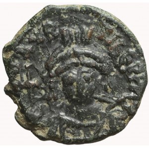 Bizancjum, Maurycy Tyberiusz (582-602), 1/2 follis, Konstantynopol