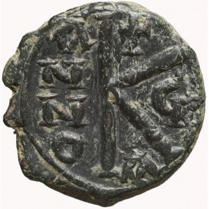 Bizancjum, Maurycy Tyberiusz (582-602), 1/2 follis, Konstantynopol