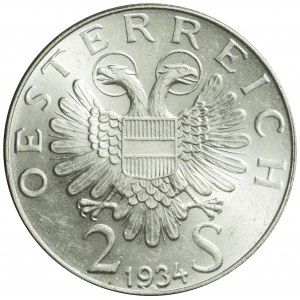 Austria, 2 szylingi 1934