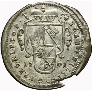 Austria, Salzburg, Jan Ernest von Thun i Hohenstein, 3 krajcary 1701