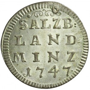 Austria, Salzburg, Andreas Jakob Graf Dietrichstein, 4 krajcary 1747, piękne