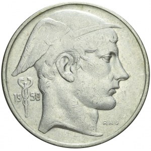 Belgia, 50 franków 1950, srebro