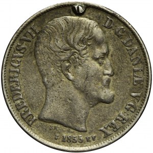 Dania, Fryderyk VII, 1 Rigsdaler 1855
