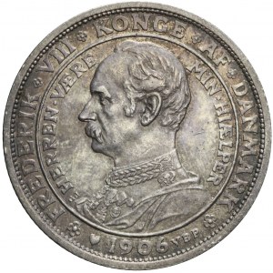 Dania, 2 korony 1906, Śmierć Christiana IX, Koronacja Fryderyka VIII