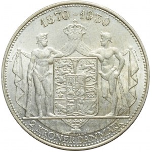 Dania, Christian X, 2 korony 1930, piękne