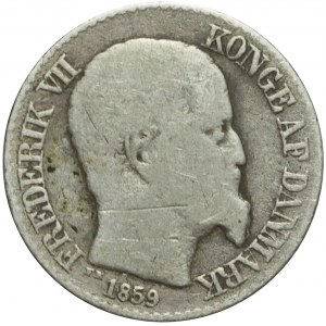 Dania, Duńskie Indie Zachodnie, Fryderyk VII, 5 centów 1859