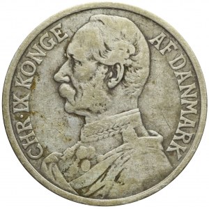 Dania, Duńskie Indie Zachodnie, Christian IX, 1 frank = 20 centów, 1905
