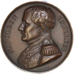Medal 1840r pamiątka śmierci Napoleona na wyspie św. Heleny i ponownego jego pochówku w Paryżu
